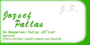 jozsef pallas business card